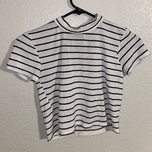 forever 21 turtle neck crop top